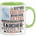 Taucher Geschenk Tasse Lustiger Spruch Erheben Sie Sich Der Taucher Betritt den Raum Grün Trendation