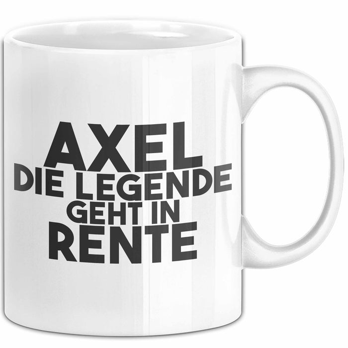 Axel Tasse Axel – Die Legende Geht In Rente Geschenk