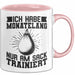 Boxer Tasse Geschen Ich Habe Monatelang Nur Am Sack Trainiert Box-Lehrer Boxer Kampfsport Becher Rosa Trendation