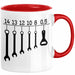KFZ-Mechaniker Geschenk Tasse Schraubenschlüssel Flaschenöffner Männer Geschenkidee Handwerker Rot Trendation