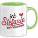 Stefanie Tasse Geschenk Ich Bin Vollkommen Stefanie Geschenkidee Geburtstag Grün Trendation