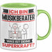 Musikberater Tasse Geschenk für Musikberater Geburtstag Lustiger Spruch Kaffee-Becher Was Ist Deine Superkraft Grün Trendation