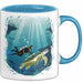 Taucher Tasse Geschenkidee für Tauch Enthusiasten Blau Trendation