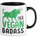 Veganer Tasse Geschenk Gym Vegan Gesund Stier Geschenkidee Trendation