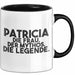 Patricia Tasse Patricia – Die Frau. Der Mythos. Die Legende. Geschenk Schwarz Trendation