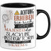 Slackline-Instruktorin Tasse Geschenk Lustiger Spruch Bitte Erheben Sie Sich Seine Majestät Die Slackline-Instruktorin Betritt Den Raum Schwarz Trendation