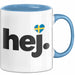Schweden Skandinavien Schwedisch Tasse Geschenk Lustige Geschenkidee Spruch Hej Blau Trendation