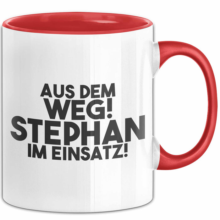 Stephan Tasse Aus Dem Weg! Stephan Im Einsatz! Geschenk