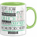 Höhlenforscherin Geschenk Becher Tasse Gott Schuf Alle Menschen Gleich Nur Die Besten Durfeten Höhlenforscherin Werden Geschenkidee Lustig Grün Trendation