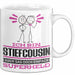Stiefcousin Geschenk Tasse Ich Bin Stiefcousin Aber Sag Doch Einfach Superheld Lustige Geschenkdiee für Stiefcousin Kaffee-Becher Weiß Trendation