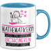 Mathematikerin Weil Es Keinen Schöneren Beruf Gibt Tasse Geschenk für Eine Mathematikerin Lustig Blau Trendation