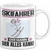 Skifahrer Tasse Geschenk für Skifahrer Der Mann Der Alles Kann Geschenkidee zum Geburtstag Weiß Trendation