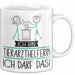 Geschenk für Tierarzthelferin Tasse Lustige Geschenkidee Geburtstag Ich Bin Tierarzthelferin Ich Darf Das Weiß Trendation