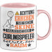 Curlingspieler Geschenk Tasse Lustiger Spruch Erheben Sie Sich Der Curlingspieler Betritt den Raum Rosa Trendation