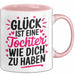 Tochter Tasse Geschenk Glueck Ist Eine Tochter Wie Dich Geschenkidee Mama Papa Rosa Trendation