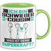 Schwiegercousin Tasse Geschenk für Schwiegercousin Geburtstag Lustiger Spruch Kaffee-Becher Was Ist Deine Superkraft Grün Trendation