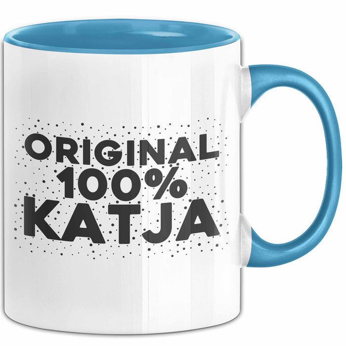 Katja Tasse Original 100% Katja Geschenk Blau Trendation