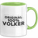 Volker Tasse Original 100% Volker Geschenk Grün Trendation
