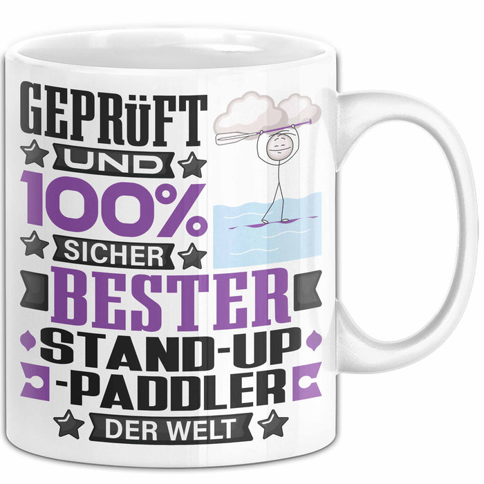 Stand-Up-Paddler Geschenk Lustiger Spruch für Stand-Up-Paddler Geschenkidee Bester Stand-Up-Paddler Der Welt Weiß Trendation