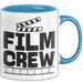 Film-Crew Tasse Geschenk Fime-Macher Geschenkidee Becher Blau Trendation