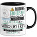 Windsurferin Tasse Geschenk Lustiger Spruch Bitte Erheben Sie Sich Seine Majestät Die Windsurferin Betritt Den Raum Schwarz Trendation