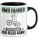 BMX-Fahrer Tasse Geschenk für BMX-Fahrer Der Mann Der Alles Kann Geschenkidee zum Geburtstag Schwarz Trendation
