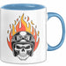 Motorradfahrer Tasse Geschenkidee Biker Lustiger Spruch Geschenkidee Lustig Blau Trendation