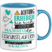 Eiskunstläuferin Tasse Geschenk Lustiger Spruch Bitte Erheben Sie Sich Seine Majestät Die Eiskunstläuferin Betritt Den Raum Blau Trendation