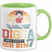 Digga Tasse Geschenk Siebter Geburtstag Lustiger Spruch Was Geht Grün Trendation