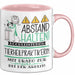 Tierheilpraktikerin Tasse Geschenk Lustig Abstand Halten Hochleistungs-Tierheilpraktikerin Mit Drang Zur Perfektion Bei Der Arbeit Rosa Trendation