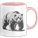 Bär Tierliebhaber Tasse Geschenk Lustige Geschenkidee Spruch Rosa Trendation