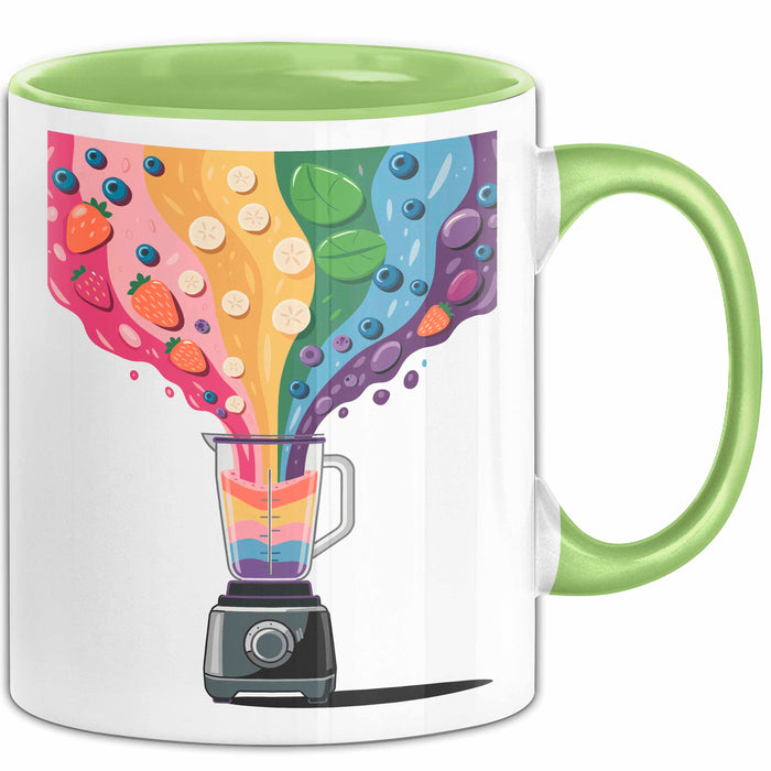 Smoothie Liebhaber Tasse Geschenkidee für Mixer Fan Grün Trendation