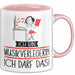 Geschenk für Musikverlegerin Tasse Lustige Geschenkidee Geburtstag Ich Bin Musikverlegerin Ich Darf Das Rosa Trendation
