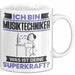 Musiktechniker Tasse Geschenk für Musiktechniker Geburtstag Lustiger Spruch Kaffee-Becher Was Ist Deine Superkraft Weiß Trendation