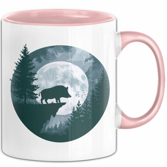 Schweinezüchter Schweine Tier Tasse Becher Geschenk Lustige Geschenkidee Spruch Rosa Trendation
