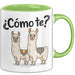 Spanischlehrer Unterricht Tasse Geschenk Lustige Geschenkidee Spruch ¿Cómo Te Llamas Grün Trendation