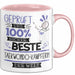Beste Taekwondo-Kämpferin Der Welt Tasse Geschenk für Eine Taekwondo-Kämpferin Geprüft Und Sicher Geschenkidee Geburtstag Weihnachten Rosa Trendation