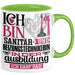 Sanitär- und Heizungstechnikerin Ausbildung Start Geschenk Tasse Ich Bin Sanitär- und Heizungstechnikerin In Der Ausbildung Ich Darf Das Kaffee-Becher Geschenkidee Grün Trendation