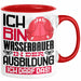 Wasserbauer Ausbildung Tasse Geschenk Ich Bin Wasserbauer In Der Ausbildung Ich Darf Das Geschenkidee Spruch Rot Trendation
