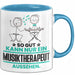 Musiktherapeut Geschenk Tasse So Gut Kann Nur Ein Musiktherapeut Aussehen Geschenkidee Kaffee-Becher Blau Trendation