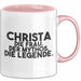 Christa Tasse Christa – Die Frau. Der Mythos. Die Legende. Geschenk Rosa Trendation