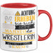 Wrestlerin Tasse Geschenk Lustiger Spruch Bitte Erheben Sie Sich Seine Majestät Die Wrestlerin Betritt Den Raum Rot Trendation