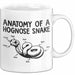 Reptil Schlange Tier Tasse Geschenk Lustige Geschenkidee Spruch Anatomie Einer Hakennasennatter Weiß Trendation