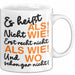Deutschlehrer Unterricht Tasse Geschenk Lustige Geschenkidee Spruch Weiß Trendation