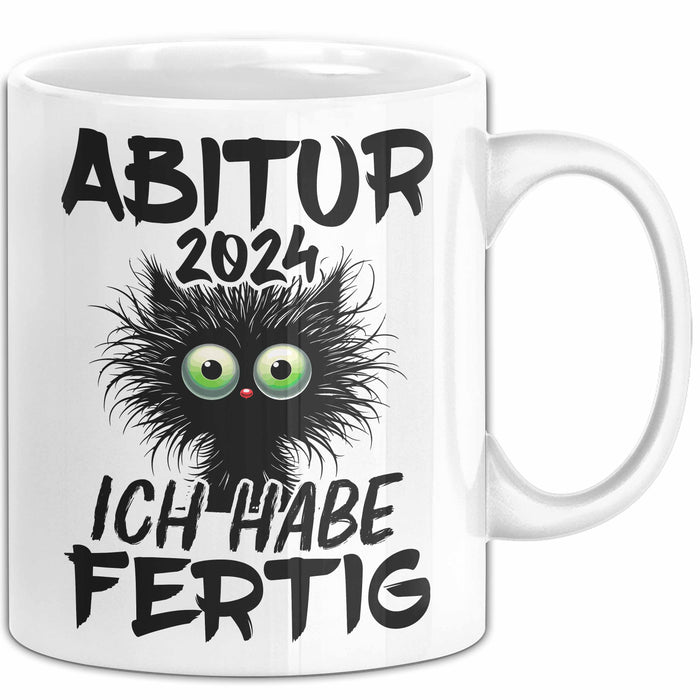 Abitur 2025 Ich Habe Fertig Geschenkidee Tasse Abi Bestanden Geschenk Prüfung Weiß Trendation