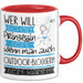 Outdoor-Bloggerin Tasse Geschenk Spruch Wer Will Schon Prinzessin Sein Wenn Man Auch Outdoor-Bloggerin Sein Kann Rot Trendation
