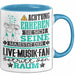 Live-Musik-Fan Geschenk Tasse Lustiger Spruch Erheben Sie Sich Der Live-Musik-Fan Betritt den Raum Blau Trendation