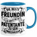 Patentante Geschenk Tasse Spruch Geschenkidee Beste Patentante Zu Sein Ist Unbezahlbar Kaffee-Becher Blau Trendation