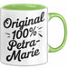 Petra-Marie Tasse Geschenk Original 100% Petra-Marie Geschenkidee Geburtstag Grün Trendation