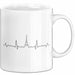 Frankreich Paris Eiffelturm Herzschlag Tasse Geschenk Lustige Geschenkidee Spruch Weiß Trendation